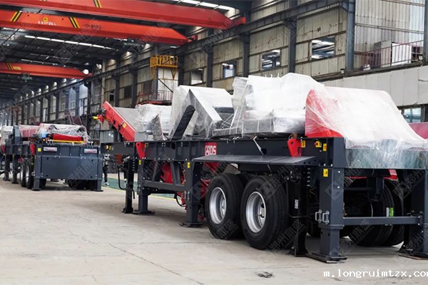 俄罗斯移动式花岗岩破碎生产线01